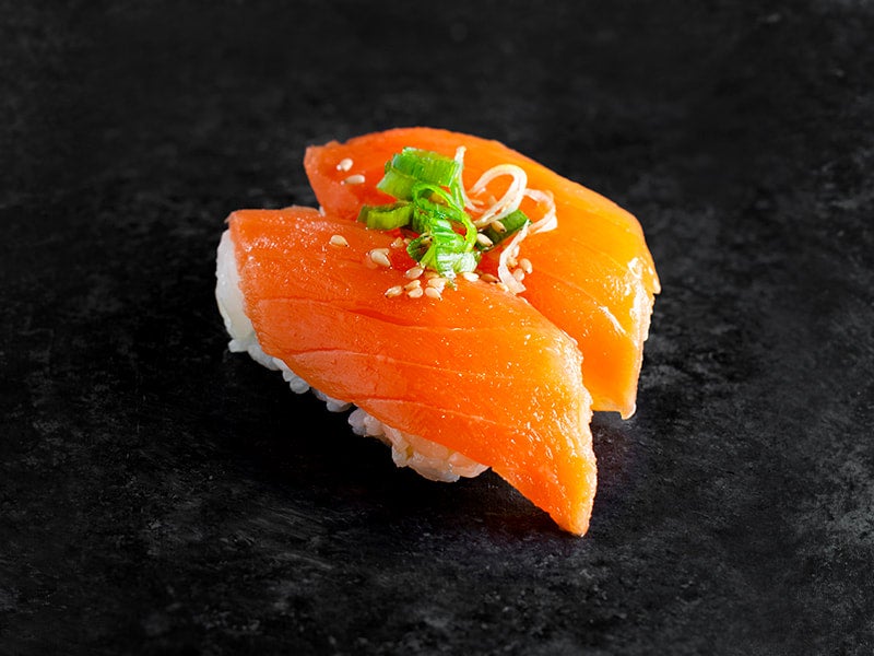 Garlic Ponzu Salmon* | Kura Revolving Sushi Bar