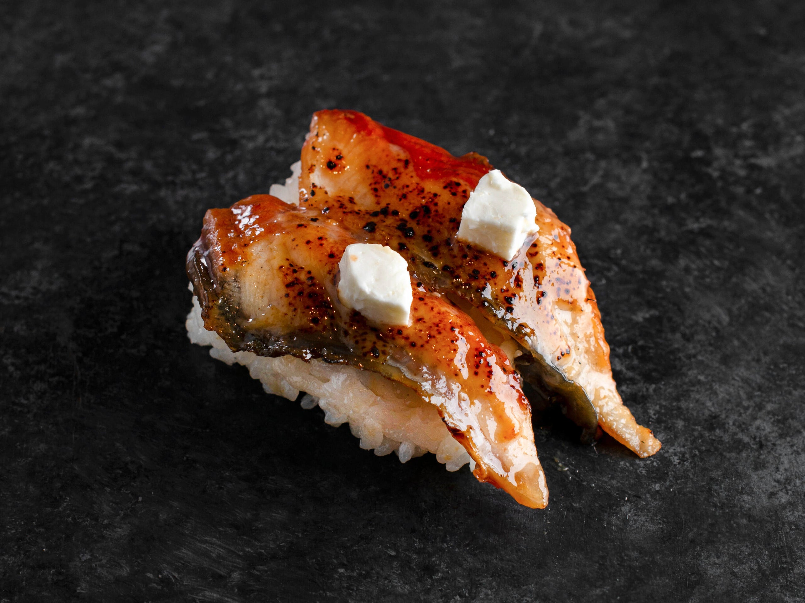 Seared Eel with Miso Cream Cheese